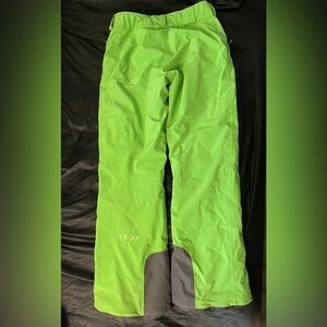 Salomon bright green snow pants, women’s 8-10. Very warm, ski and snowboard pant